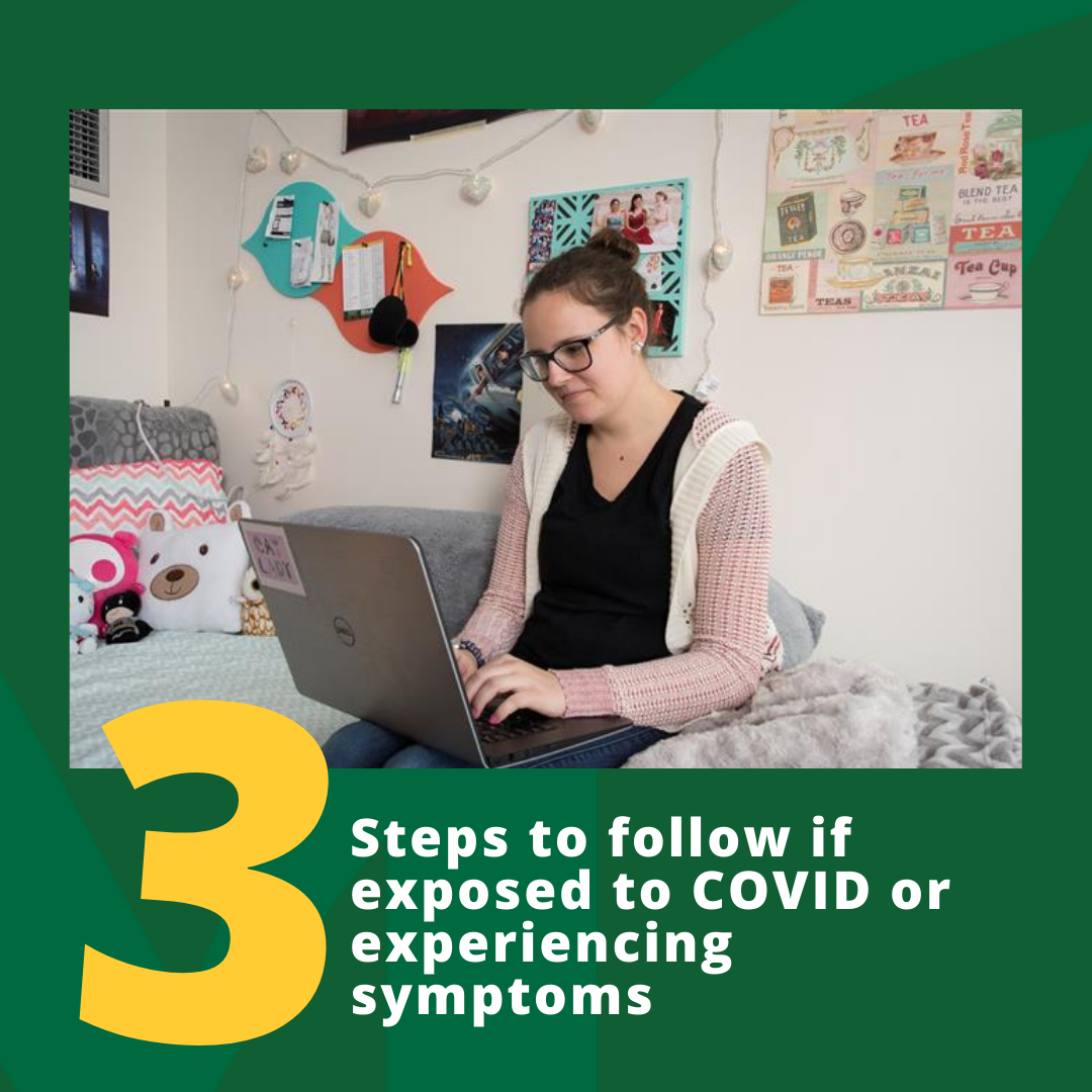 Email Campaign Example - 3 steps to follow if exposed to or experiencing covid symptoms
